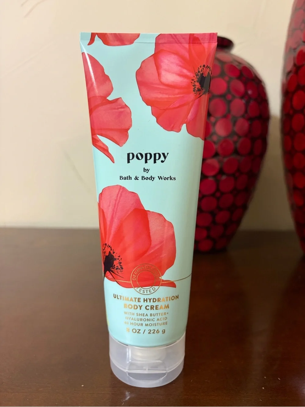 Bath & Body Works Poppy Full Size Trio - Body Wash, Body Lotion, 3 Wick Candle
